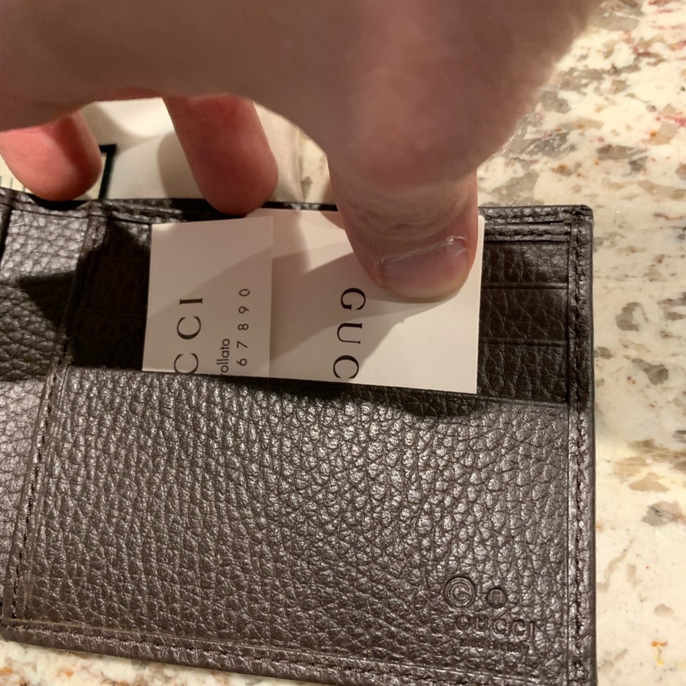 Men’s Gucci canvas bifold wallet authentic - Picture 3 of 6